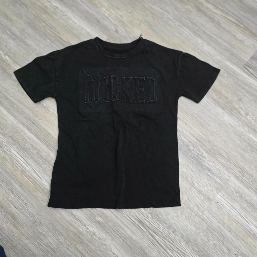 Wicked Paul Tazewell Youth Small Black Embossed Shirt NWT